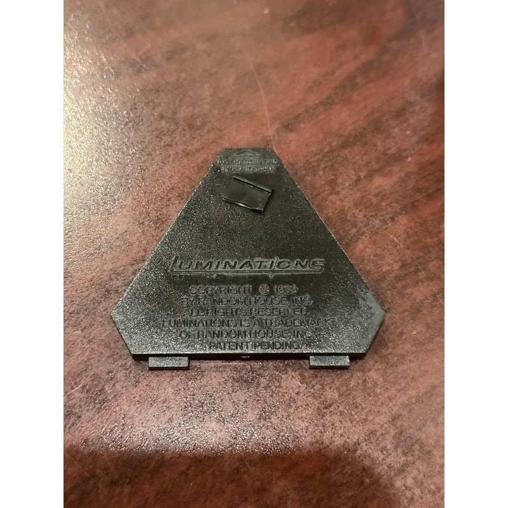 Luminations Pyramid Game Puzzle 1989 Random House Vintage Toy Black Works Read